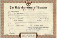 Catholic Baptism Certificates within Roman Catholic Baptism Certificate Template