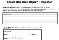 Cerealboxbookreporttemplate  Creative  Book Report Templates with regard to Cereal Box Book Report Template