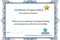 Certificate Appreciation Example Fresh Of Templates Free Template for Certification Of Participation Free Template