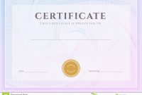Certificate Diploma Template Award Pattern Stock Vector for Template For Certificate Of Award
