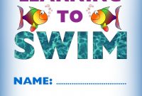 Certificate Of Achievement Well Done For Learning To Swim  Rooftop with regard to Free Swimming Certificate Templates