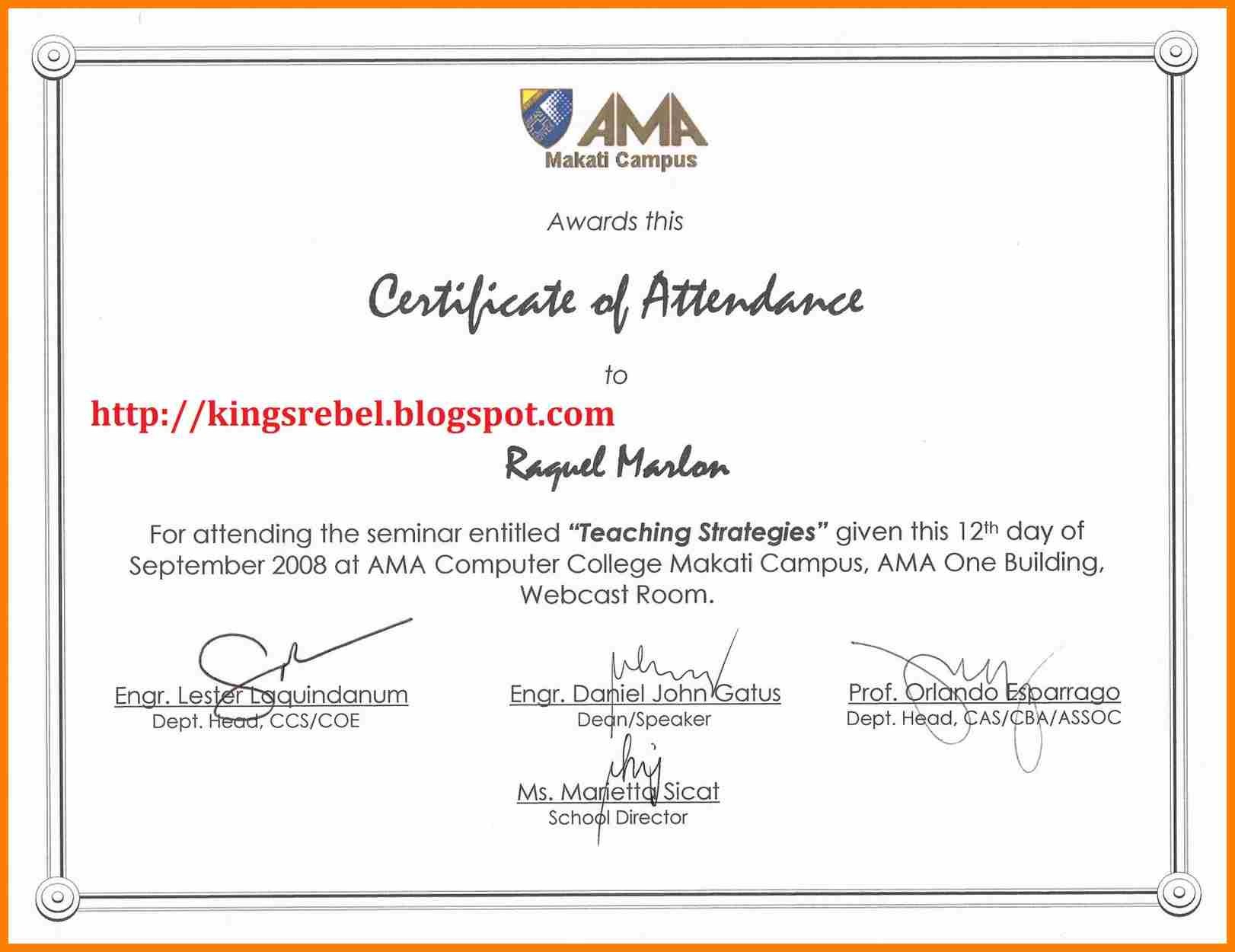 Certificate Of Appearance Template  Weekly Template for Certificate Of Appearance Template