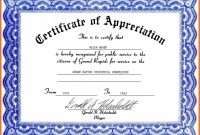 Certificate Of Appreciation Template Word Ideas Best Army with Certificate Of Appreciation Template Doc
