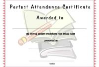 Certificate Of Attendance Free Template  Free Download  Dtemplates throughout Perfect Attendance Certificate Free Template