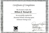 Certificate Of Completion Template Word Doc inside Certificate Of Completion Template Word