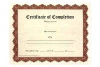 Certificate Of Completion Templates Free Download Images  Free regarding Certificate Of Completion Free Template Word