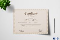 Certificate Of Marriage Template Excellent Ideas Example In The with Certificate Of Marriage Template