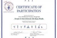 Certificate Of Participation Template  – Elsik Blue Cetane intended for Athletic Certificate Template