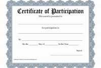 Certificate Of Participation Template Pdf – Pictimilitude pertaining to Participation Certificate Templates Free Download