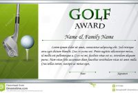 Certificate Template For Golf Award Stock Vector  Illustration Of with regard to Golf Certificate Template Free