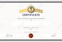 Certificate Template With First Place Concept Certificate Border in First Place Certificate Template