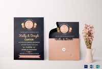 Chalkboard Anniversary Invitation Card Design Template In Word Psd within Word Anniversary Card Template