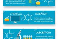 Chemistry Lab Banners Vector Science Experiment Backgrounds With pertaining to Science Fair Banner Template