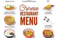 Chinese Restaurant Menu Cover Template Royalty Free Vector inside Asian Restaurant Menu Template