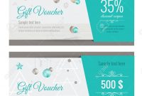 Christmas Gift Voucher Coupon Discount Gift Certificate Template within Merry Christmas Gift Certificate Templates