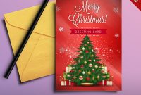 Christmas Greeting Card Free Psd  Psdfreebies for Free Christmas Card Templates For Photoshop