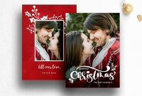 Christmas Photo Card Template Photoshop intended for Christmas Photo Card Templates Photoshop