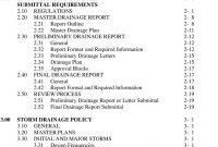 City Of Aurora Storm Drainage Design And Technical Criteria  Pdf intended for Drainage Report Template