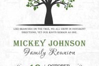 Classic Family Reunion Invitation Design Template In Word Psd within Reunion Invitation Card Templates