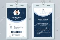 Clean Modern Employee Id Card Design Stock Vector Royalty Free with regard to Company Id Card Design Template