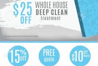 Cleaning Service Flyer Template With Discount Coupons And for Flyers For Cleaning Business Templates