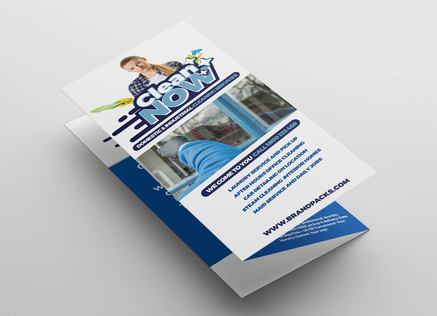 Cleaning Service Trifold Brochure Template In Psd Ai  Vector for Commercial Cleaning Brochure Templates