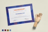 Club Membership Certificate Design Template In Psd Word within New Member Certificate Template