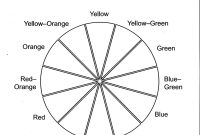 Color Wheel Worksheet Printable  Life Skills In   Color Wheel regarding Blank Color Wheel Template