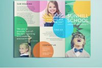Colorful School Brochure  Tri Fold Template  Download Free with School Brochure Design Templates