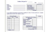 Computer Application On Construction Works Payment Certification  Pdf regarding Construction Payment Certificate Template