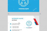 Conference Business Card Design Template Visiting For Your Company pertaining to Conference Id Card Template
