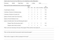 Conference Evaluation Form Template inside Student Feedback Form Template Word