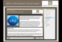 Conflict Minerals Training  Aem  Association Of Equipment with regard to Eicc Conflict Minerals Reporting Template