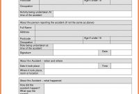 Construction Accident Report Form Sample  Work  Report Template for Generic Incident Report Template