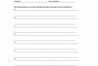 Construction Proposal Template  Construction Bid Forms intended for Legal Undertaking Template