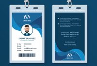 Corporate Id Card Design Template Royalty Free Vector Image within Company Id Card Design Template