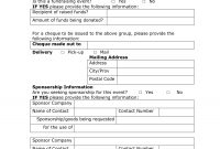 Corporate Sponsorship Form Template throughout Corporate Sponsorship Agreement Template