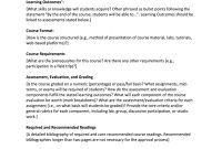 Course Syllabus Template And Example Fill Online Printable inside Blank Syllabus Template