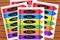 Crayon Labels Template  Unusual Wrapper  Jkfloodrelief – Label in Crayon Labels Template