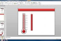 Create A Custom Thermometer  Youtube inside Powerpoint Thermometer Template