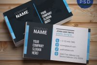 Creative And Clean Business Card Template Psd  Psdfreebies for Free Psd Visiting Card Templates Download