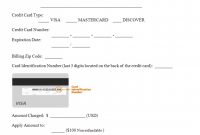 Credit Card Authorization Form Template  Credit Card Authorization for Hotel Credit Card Authorization Form Template
