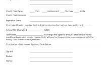 Credit Card Authorization Form Template Download Pdf Word with Credit Card Authorization Form Template Word