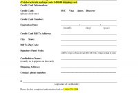 Credit Card Authorization Form Template  Peerpex regarding Credit Card On File Form Templates