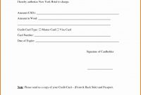 Credit Card Payment Form Template Best Of Printable pertaining to Credit Card Authorization Form Template Word
