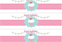 Cupcake Birthday Party With Free Printables  Party Ideas intended for Birthday Water Bottle Labels Template Free