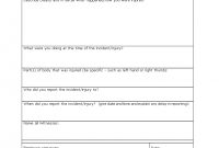 Customer Injury Incident Report  Templates At Allbusinesstemplates regarding Customer Incident Report Form Template