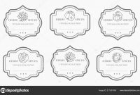 Customizable Black White Pantry Label Collection Vintage Packaging with Black And White Label Templates