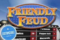 Customizable Friendly Feud Powerpoint Template  Family Feud Style Game  Show Mac Pc And Ipad Compatible pertaining to Family Feud Powerpoint Template Free Download