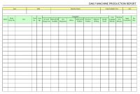 Daily Machine Production Report intended for Machine Shop Inspection Report Template